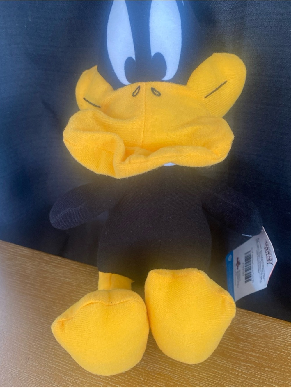 Warner Bros. Daffy Duck Plush Toy in Black and Yellow